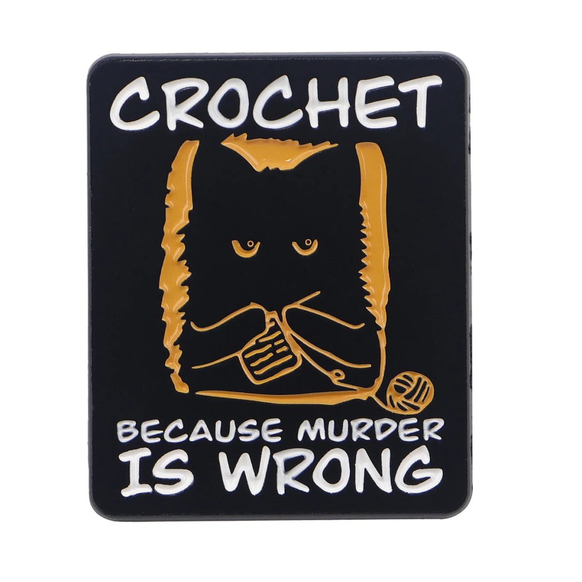 Black Cat Enamel Pin – Cute Animal Lapel Brooch