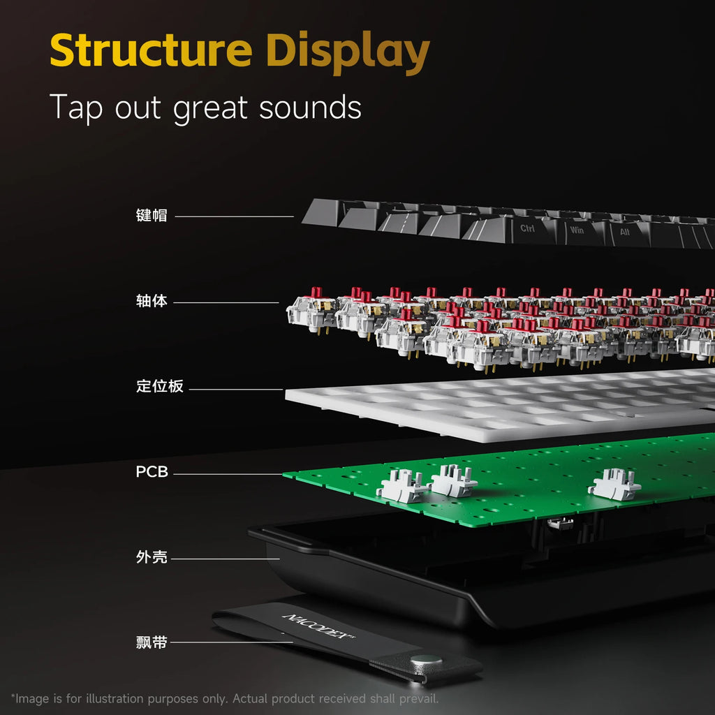 Portable Mechanical Gaming Keyboard – RGB Hot-Swappable USB