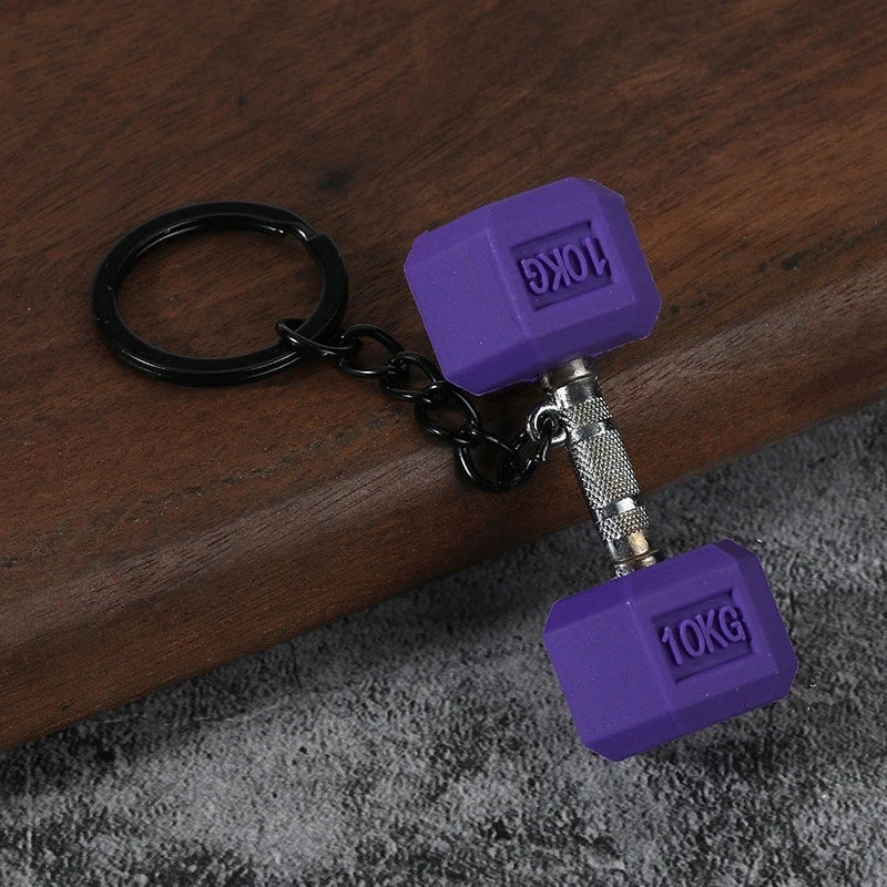 Dumbbell Keychain, Fitness Water Bottle Clip for Gym Bags