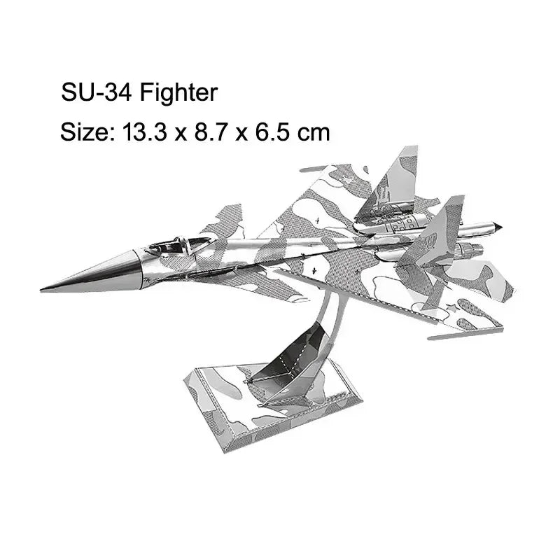 3D Metal Puzzle – DIY Aircraft & Helicopter Model Kit