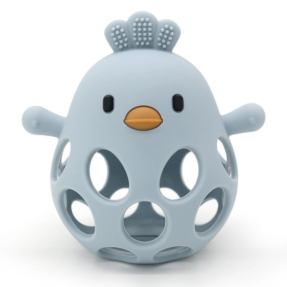 Baby Silicone Teether – Cartoon Chick Teething Toy