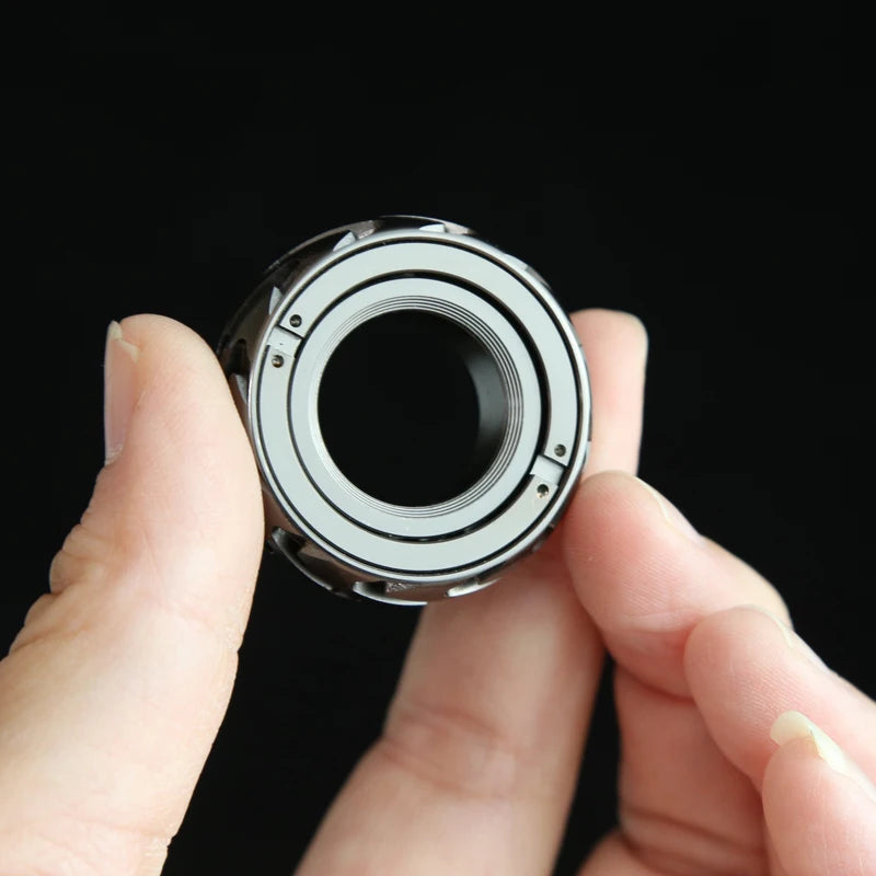 Metal Fidget Ring – Ratchet Slider Pocket Fidget Toy for Adults