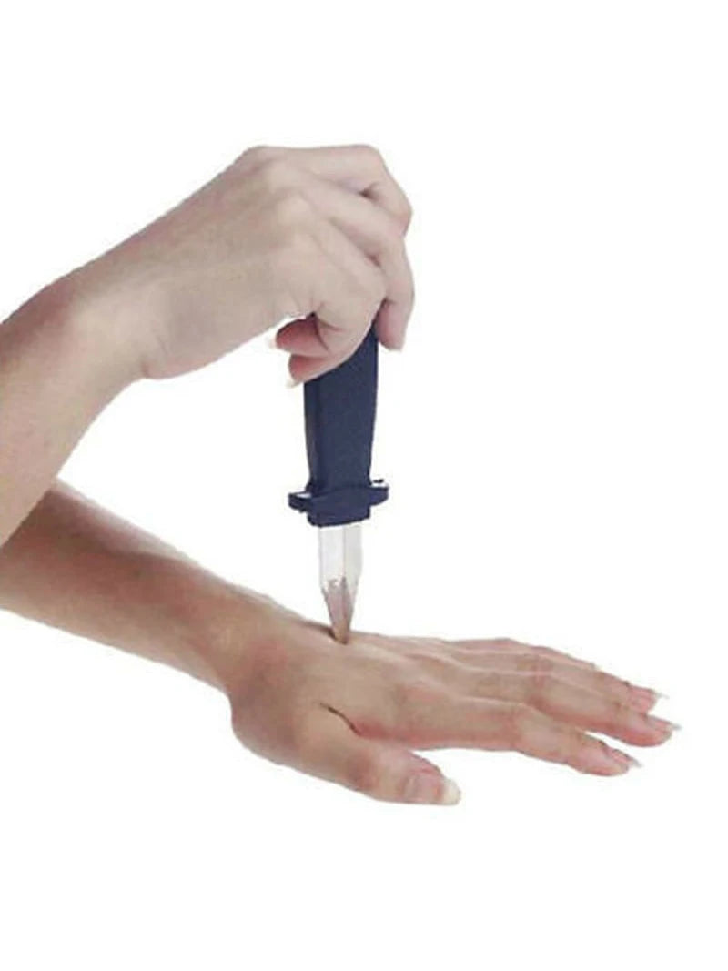 18CM Telescopic Knife Fake Knife Children's Tricky Toys Stage Show Magic Props Kids Funny Toys Halloween Decoration Party Gifts