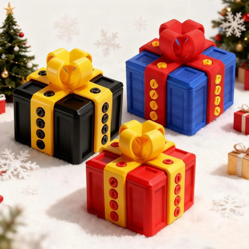 Screw Puzzle Gift Box, 3.15 Inch Money Puzzle Box for Holidays