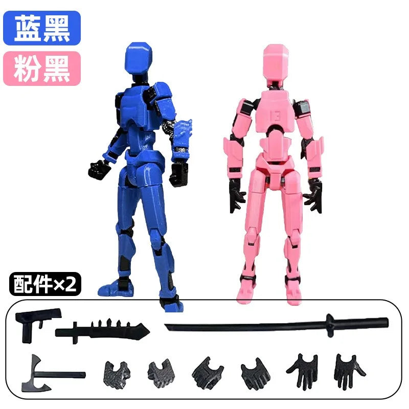 Movable Robot Action Figure – Multi-Jointed 14CM Model