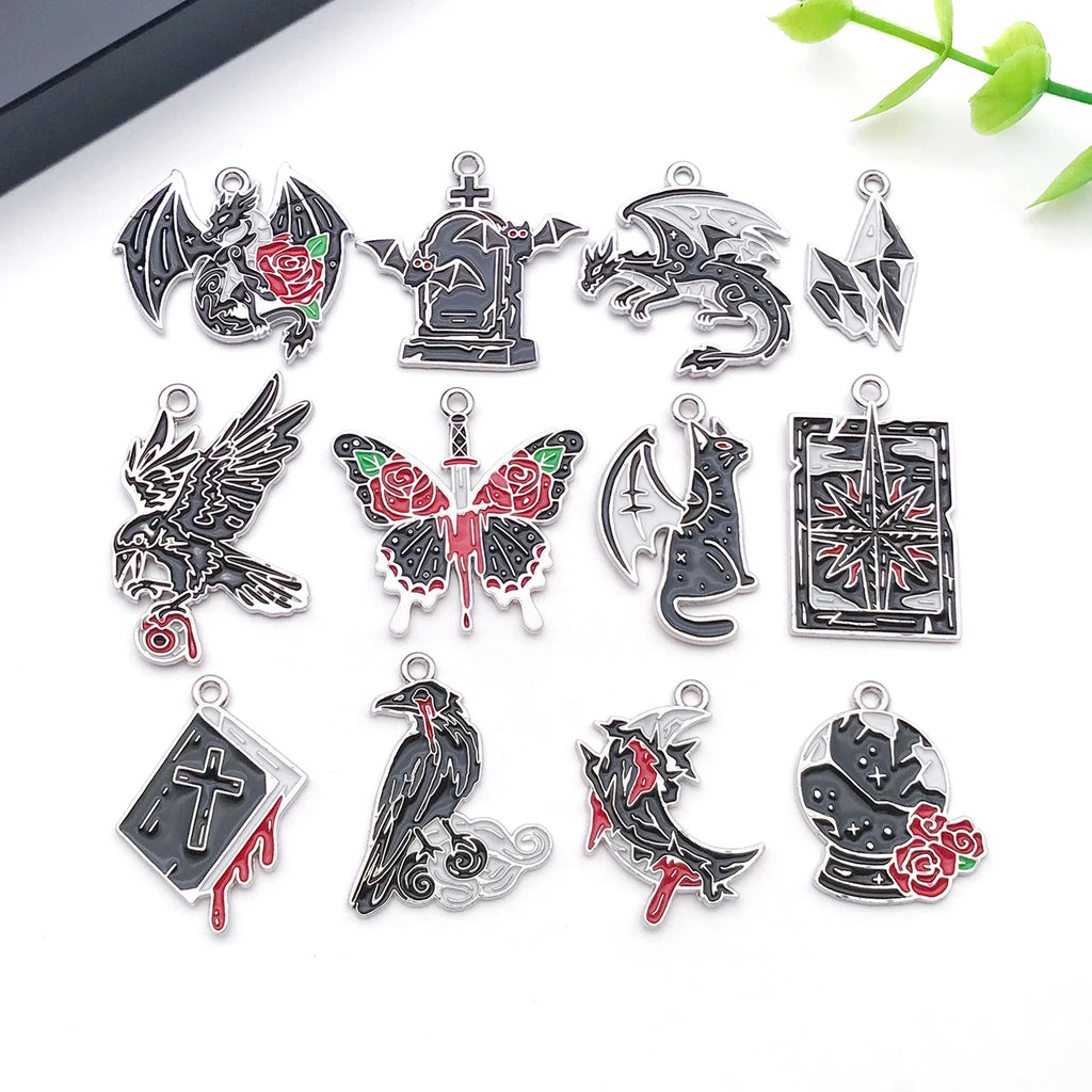 Halloween Charms 12/15-Piece Punk DIY Set