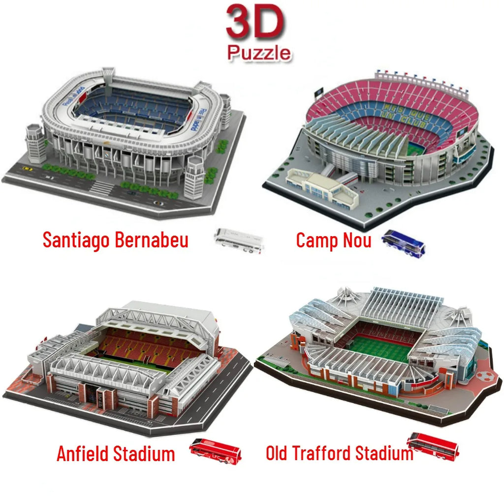 3D Stadium Puzzle – Paper Football Model for Fans