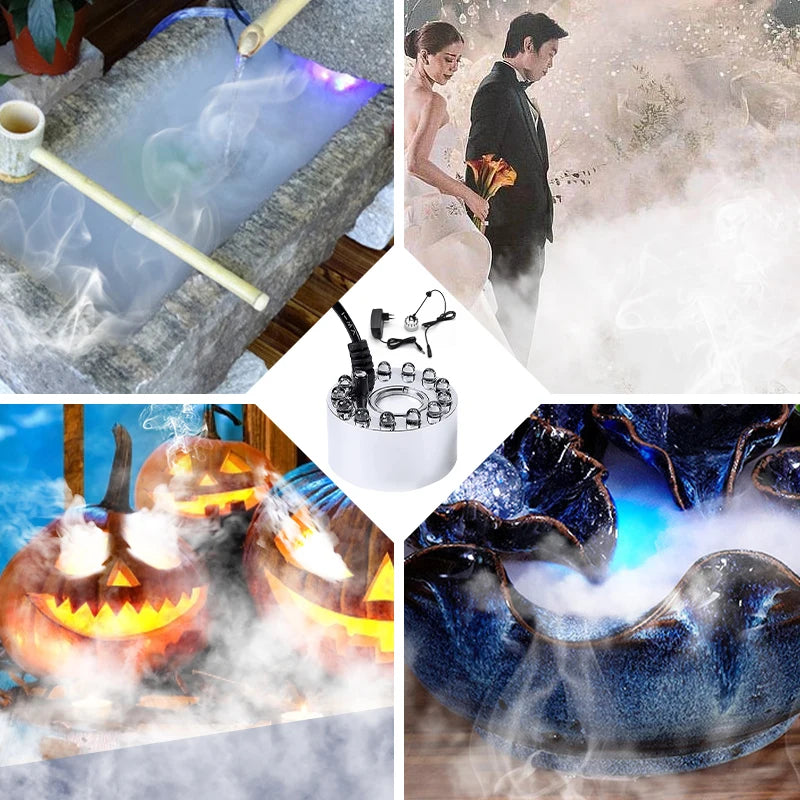 Mini Pumpkin Fog Machine – LED Water Fogger for Halloween