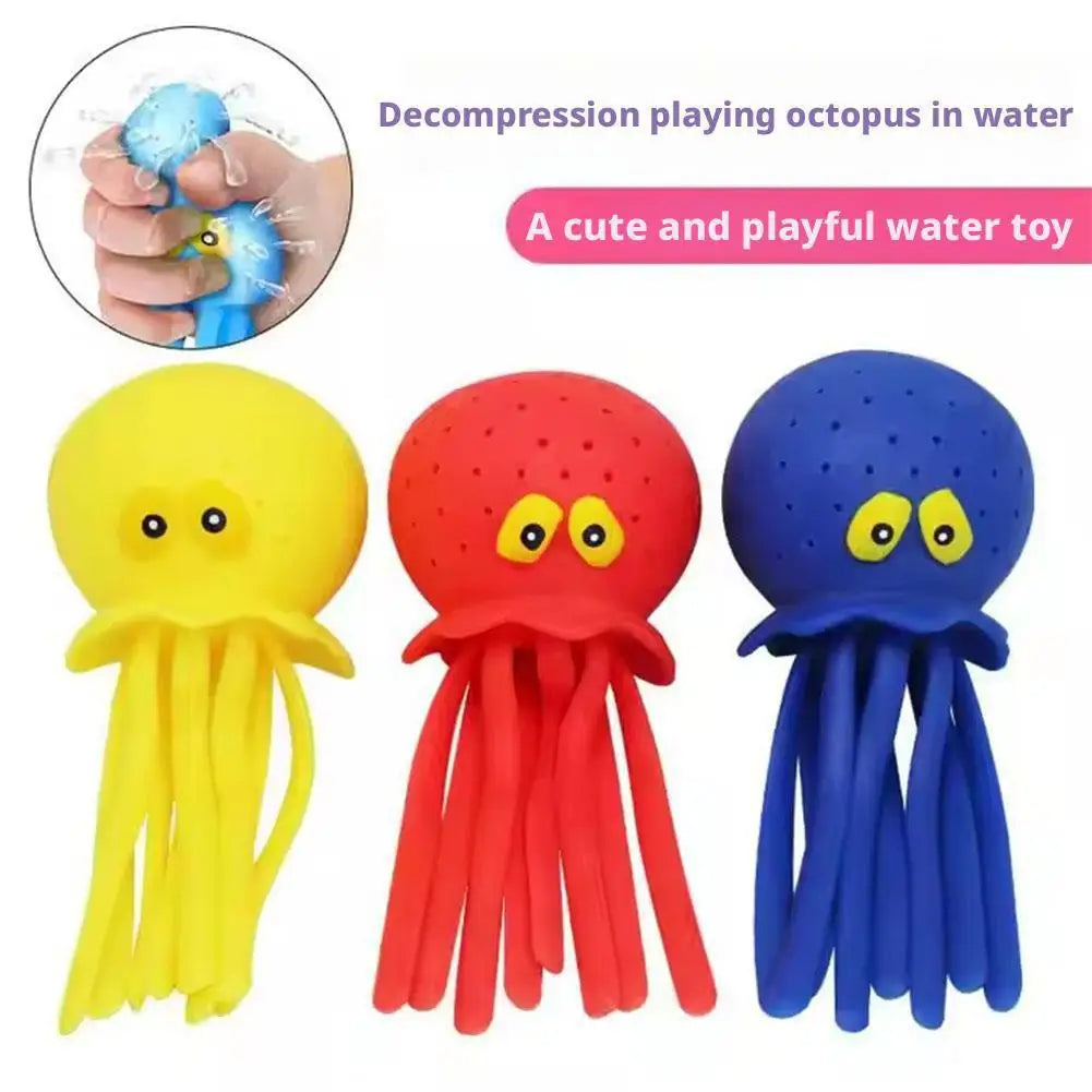 Octopus Bath Toy – Squeeze Water Toy for Kids