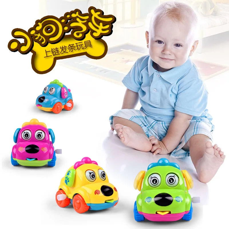 Wind Up Car Toy – Cute Cartoon Clockwork Animal Toy