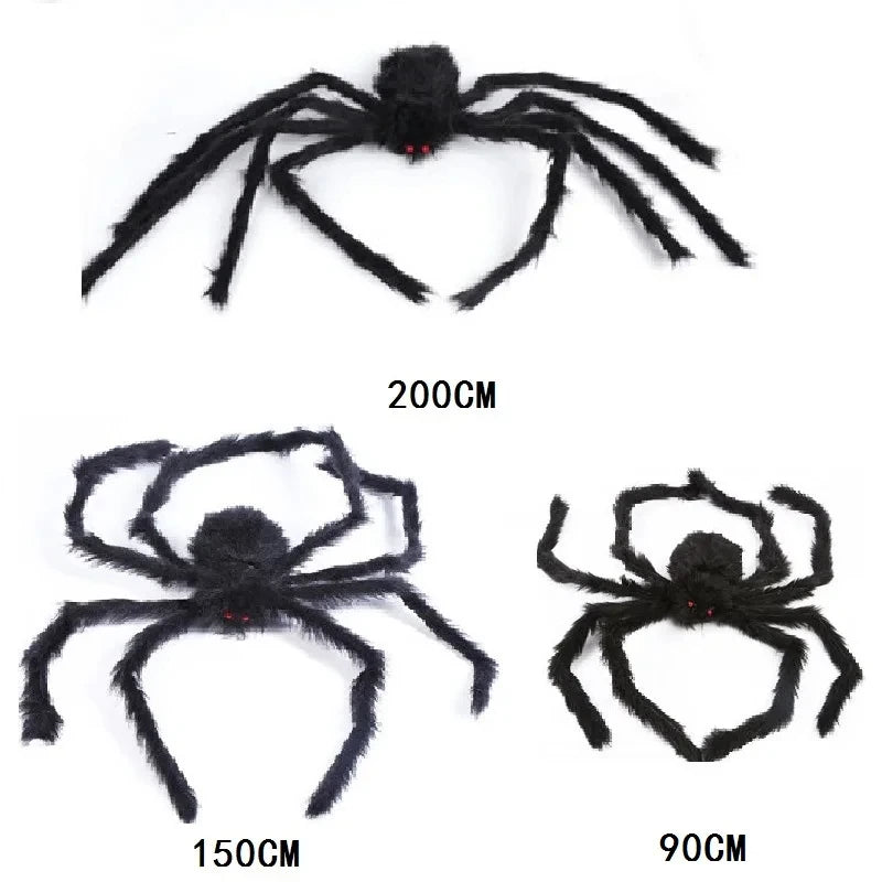 Giant Halloween Spider – Scary Spider Web Outdoor Decor
