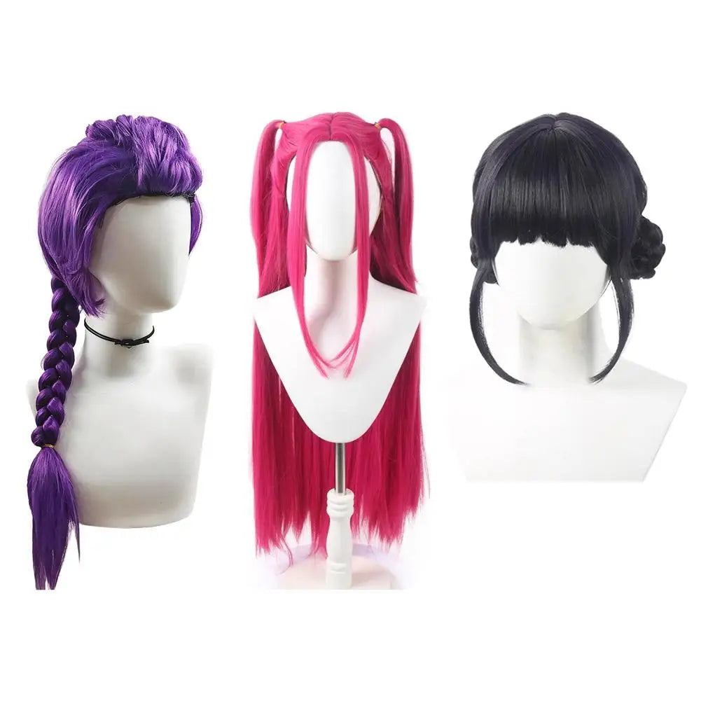 Children’s Halloween Wig Purple Long Braid
