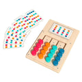 Wooden Color Sorting Game Montessori Shape Matching Toy for Kids