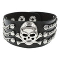 Gothic Punk Bracelet Multi Chain Leather Street Style Jewelry