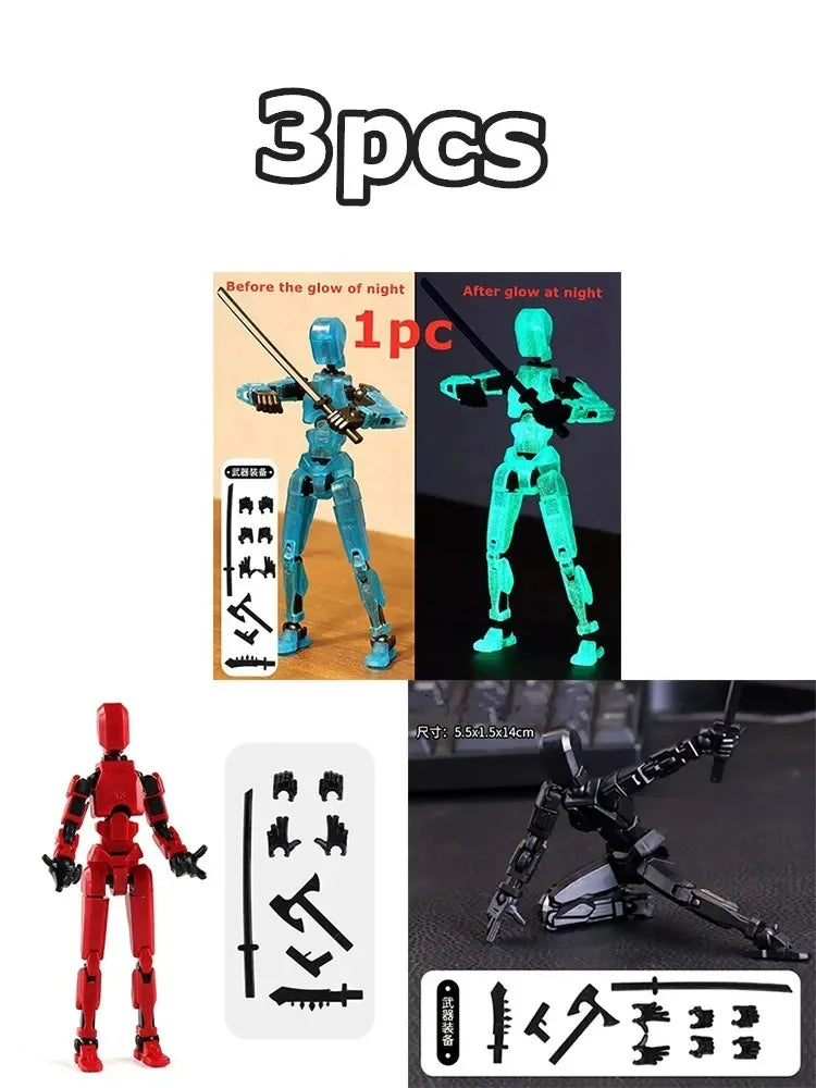 Movable Robot Action Figure – Multi-Jointed 14CM Model