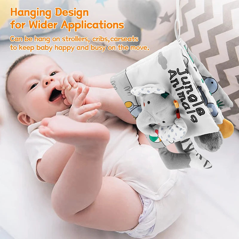 Baby Sensory Book – Soft 3D Touch & Feel Cloth Learning Toy