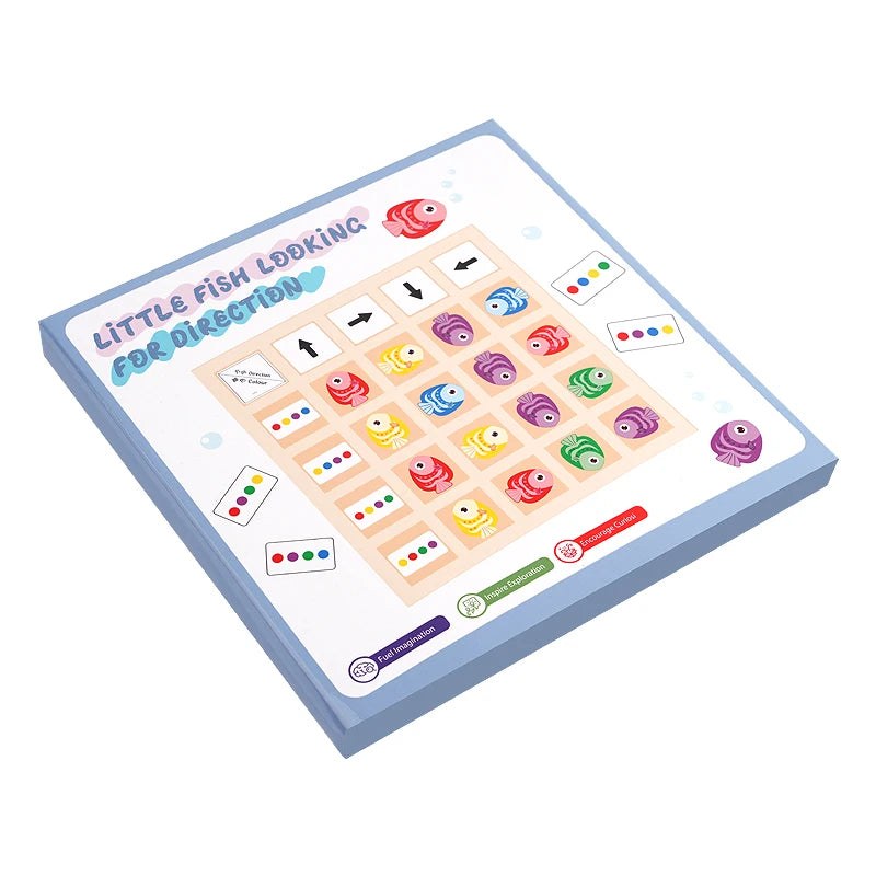 Wooden Direction Board Game, Kids Logic & Cognition Toy
