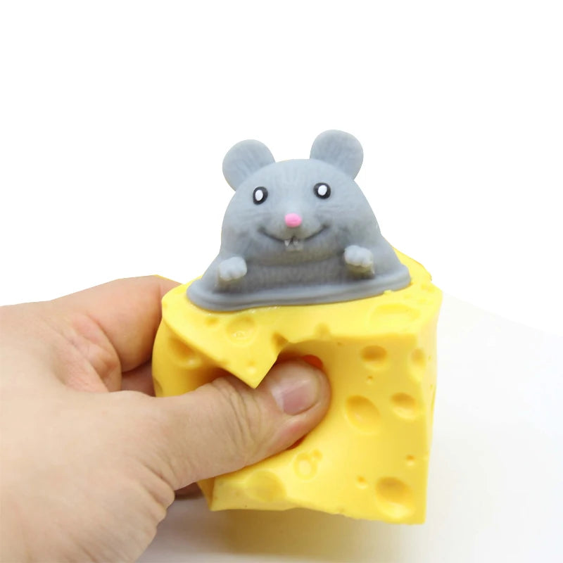 Pop Up Mouse Toy – Funny Cheese Squeeze Fidget