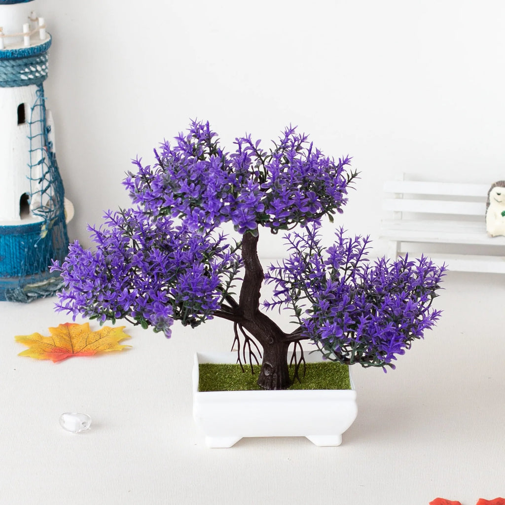 Artificial Bonsai Tree – Mini Indoor Plant Home Decor