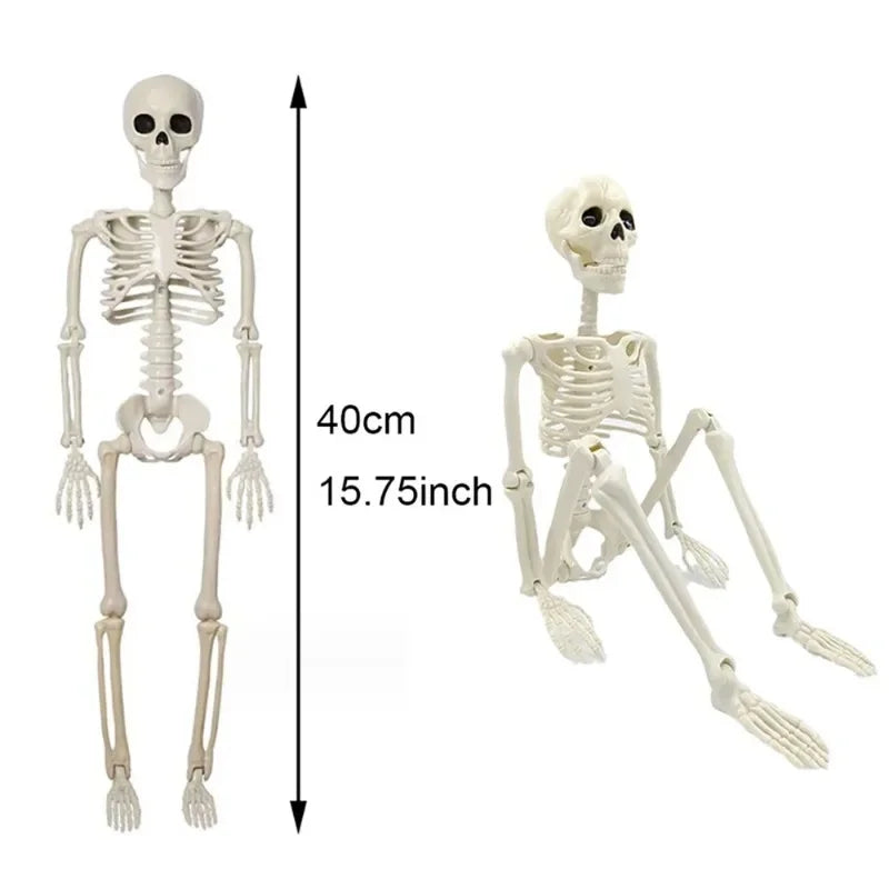 Halloween Skeleton Decoration – Posable Horror Prop for Haunted Displays