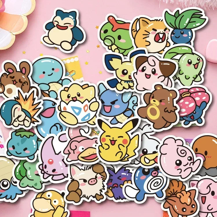 Anime Stickers – 50PCS Waterproof Laptop Phone Cartoon Decals
