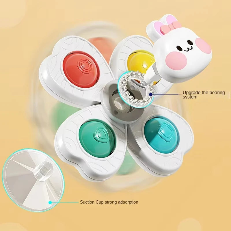 Baby Bath Toy, Suction Cup Spinning Waterwheel for Toddlers