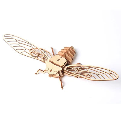 3D Wooden Insect Puzzle – Animal Skeleton Assembly Model