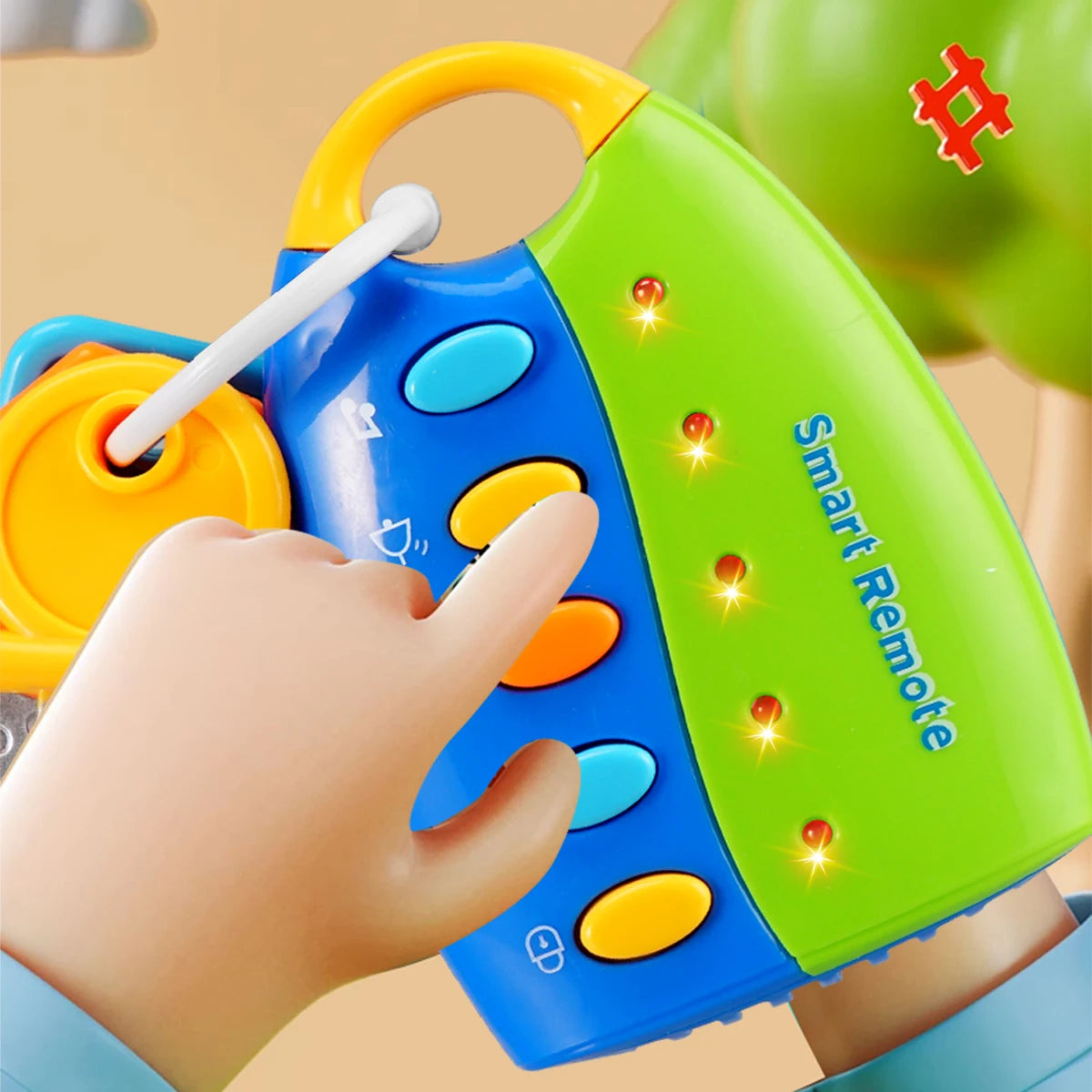 Baby Car Key Toy – Musical Pretend Play & Grip Training Toy