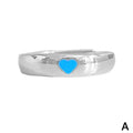 Glow in the Dark Ring – Adjustable Luminous Heart Couple Ring