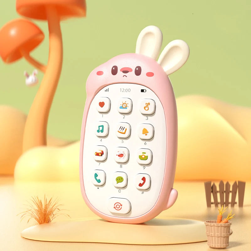 Baby Musical Toy, Chewable Sensory Phone for Infants & Toddlers