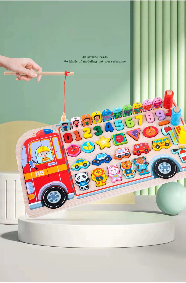 Montessori Busy Board Wooden Educational Activity Toy for Kids