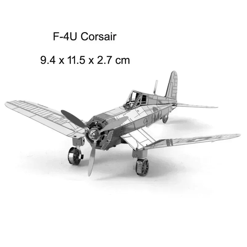 3D Metal Puzzle – DIY Aircraft & Helicopter Model Kit