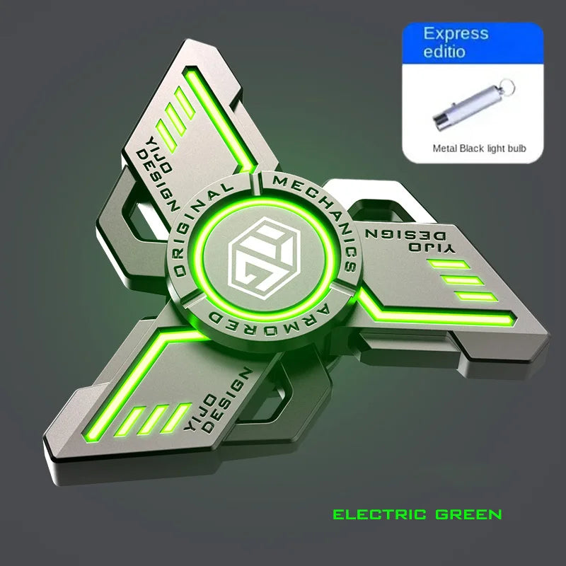 Metal Fidget Spinner – Glow EDC Spinning Stress Relief Toy