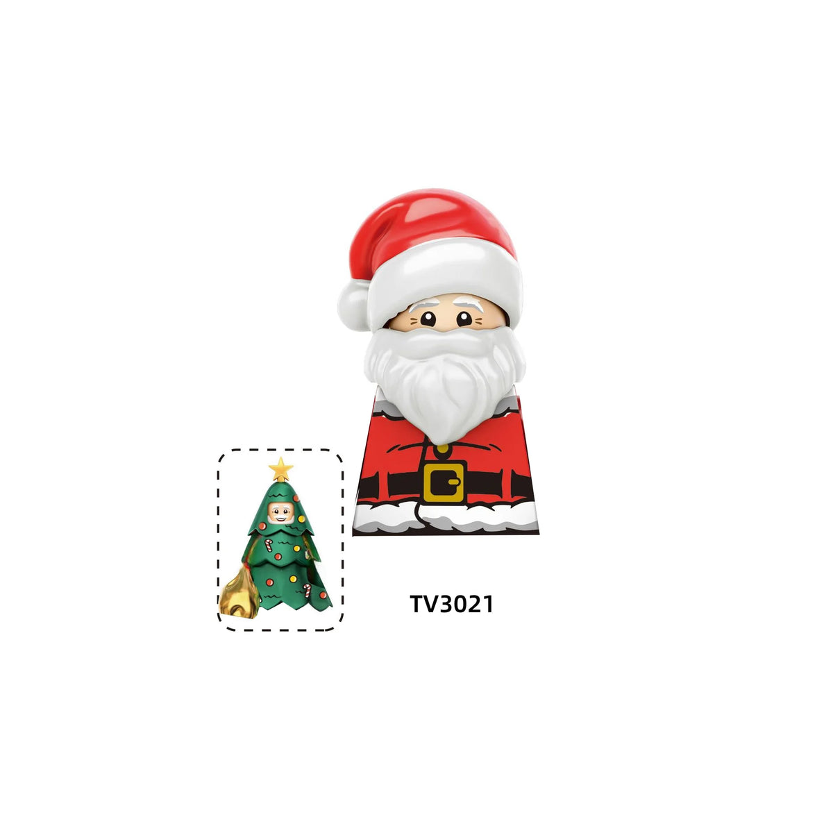Christmas Building Blocks Santa Mini Figures DIY Building Set
