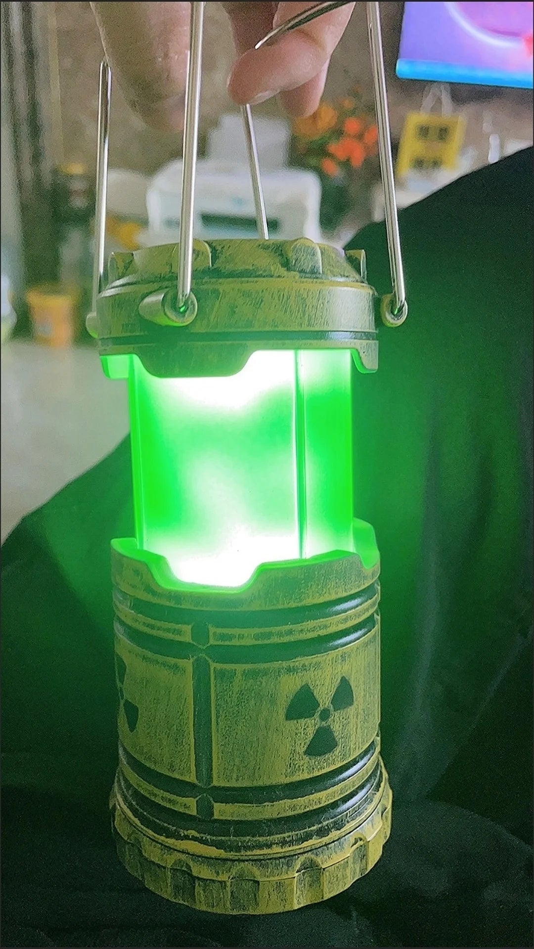 Nuclear Reactor Lantern, Mini Novelty Night Lamp for Halloween Decor