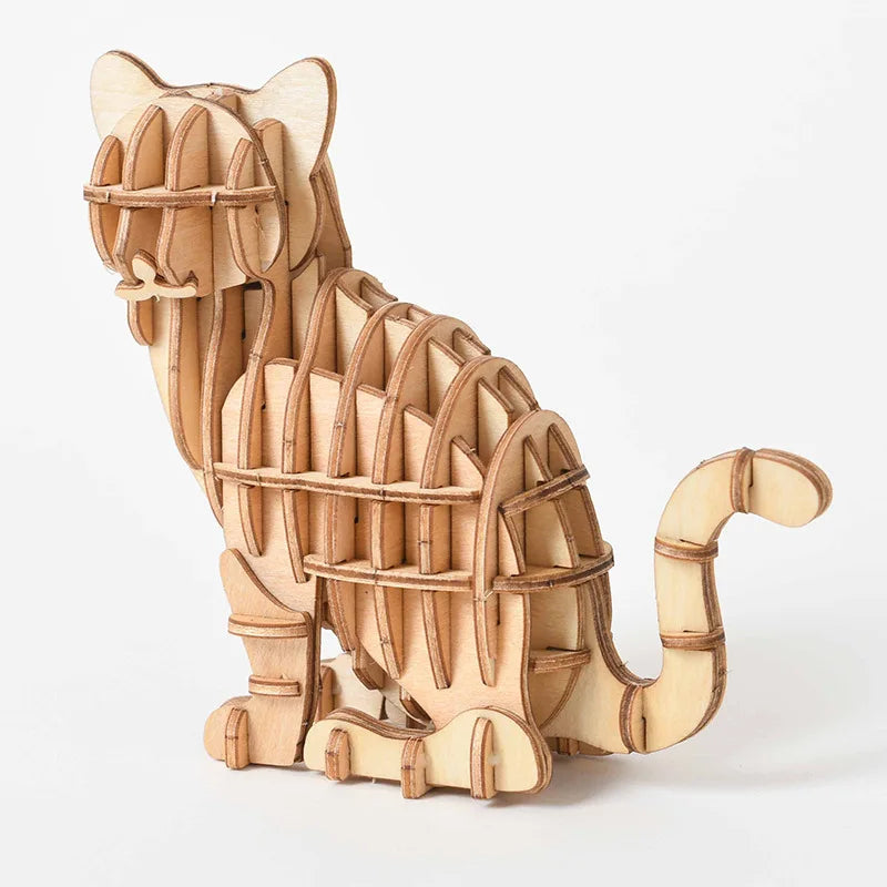 3D Wooden Insect Puzzle – Animal Skeleton Assembly Model