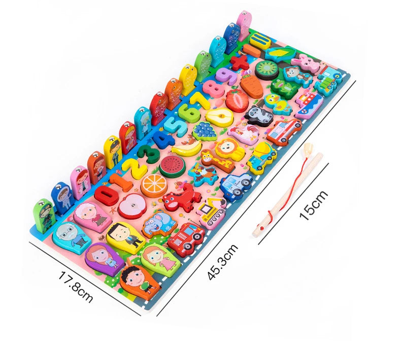 Montessori Busy Board Wooden Educational Activity Toy for Kids