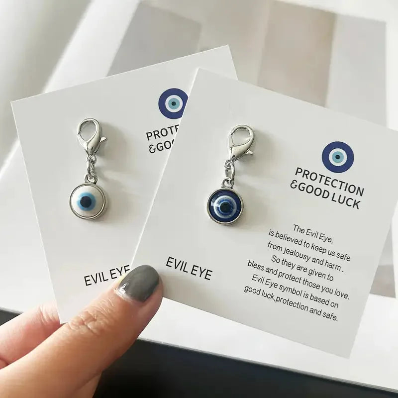 Evil Eye Keychain, Blue Eye Bag Charm Decorative Key Ring