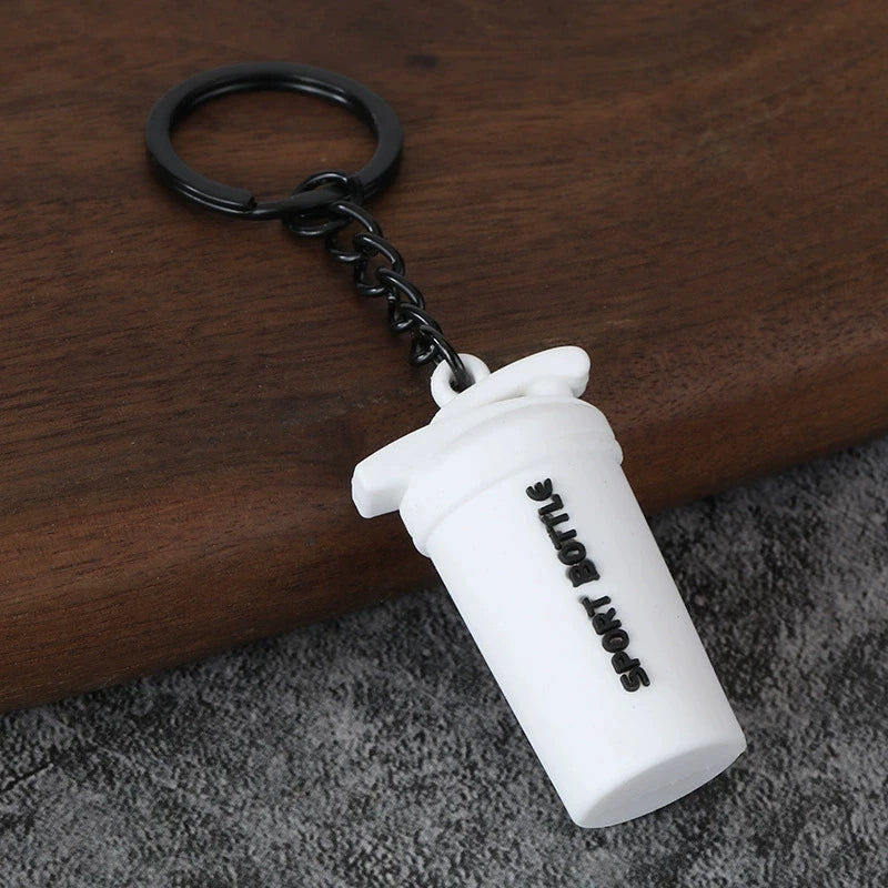 Dumbbell Keychain, Fitness Water Bottle Clip for Gym Bags