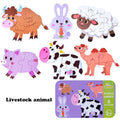 Montessori Toddler Puzzle – Wooden Animal Jigsaw Game