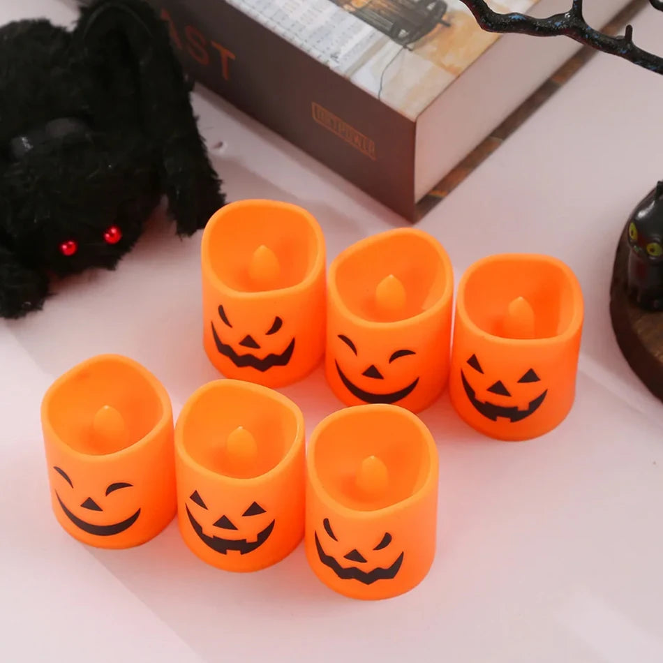 Halloween Pumpkin Lantern Skull Face Light for Party & Home Decor