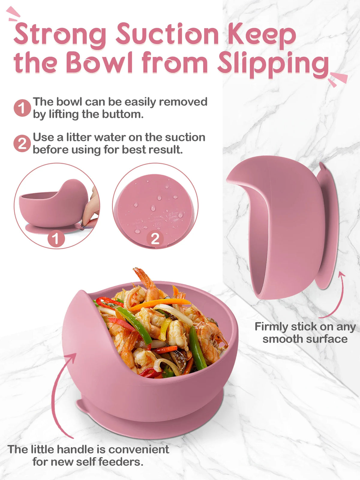Silicone Baby Feeding Bowl – Suction Training Bowl for Toddlers