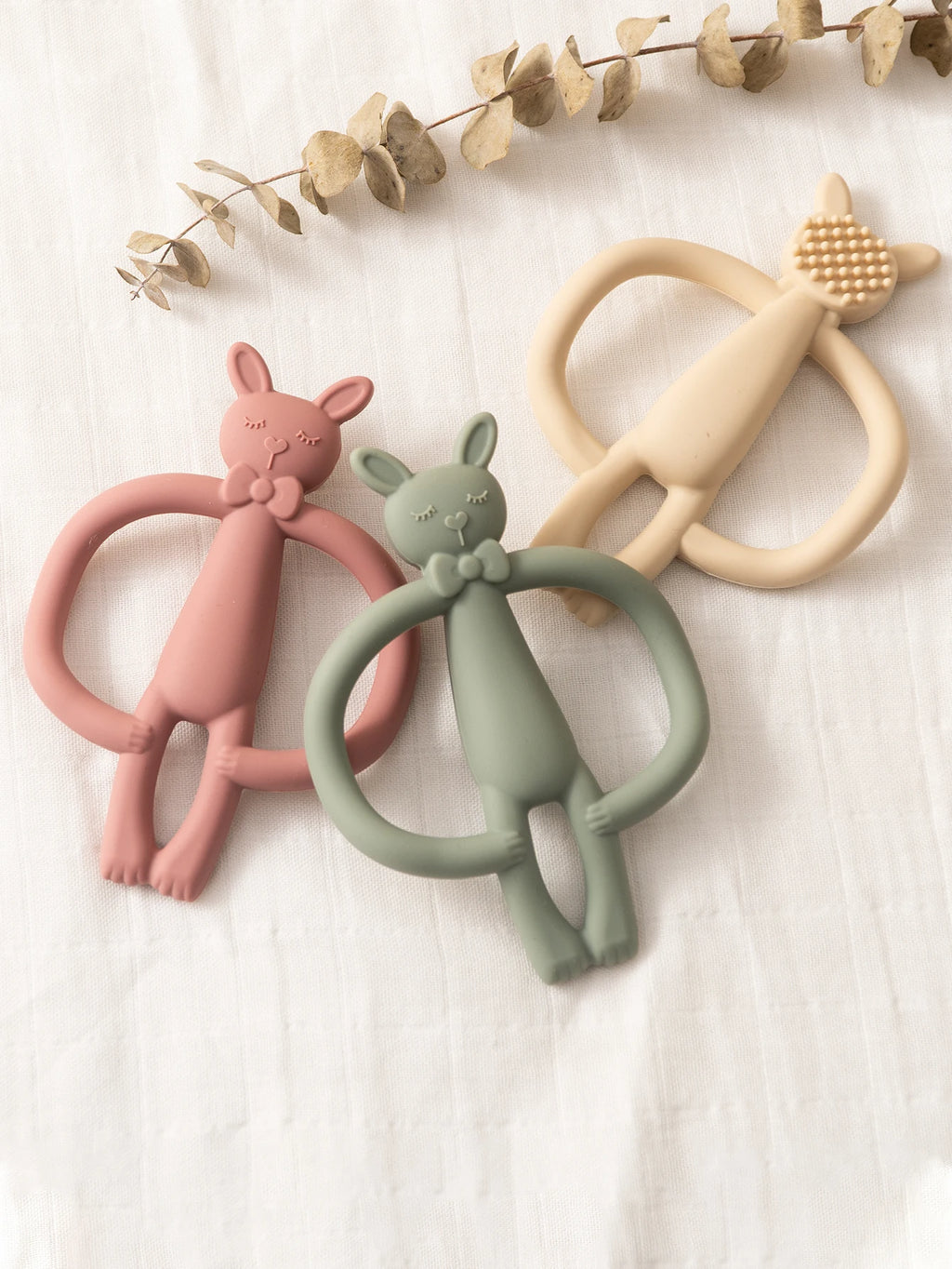 Silicone Baby Teether – Cute Rabbit Teething Toy for Infants