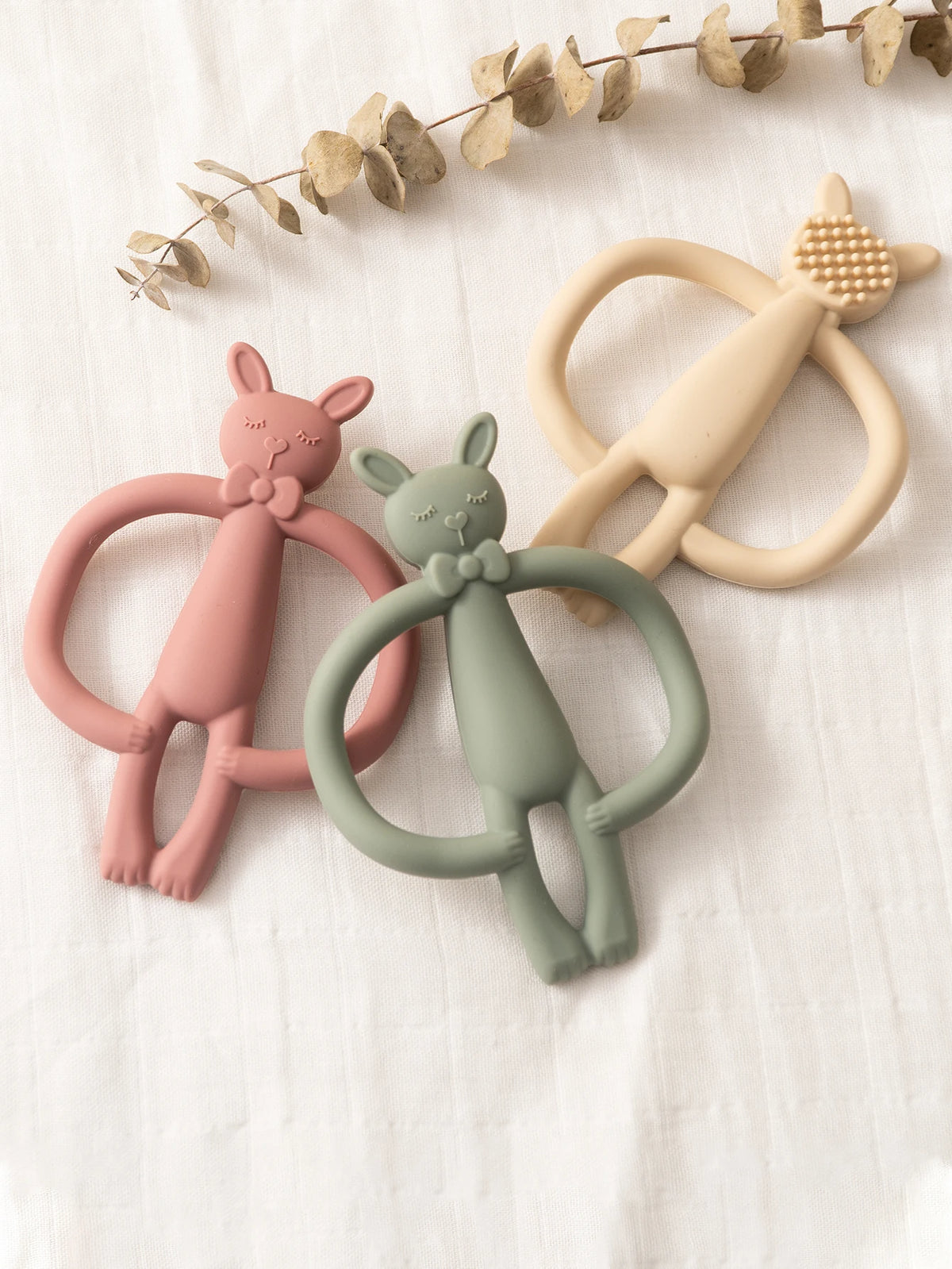 Silicone Baby Teether – Cute Rabbit Teething Toy for Infants