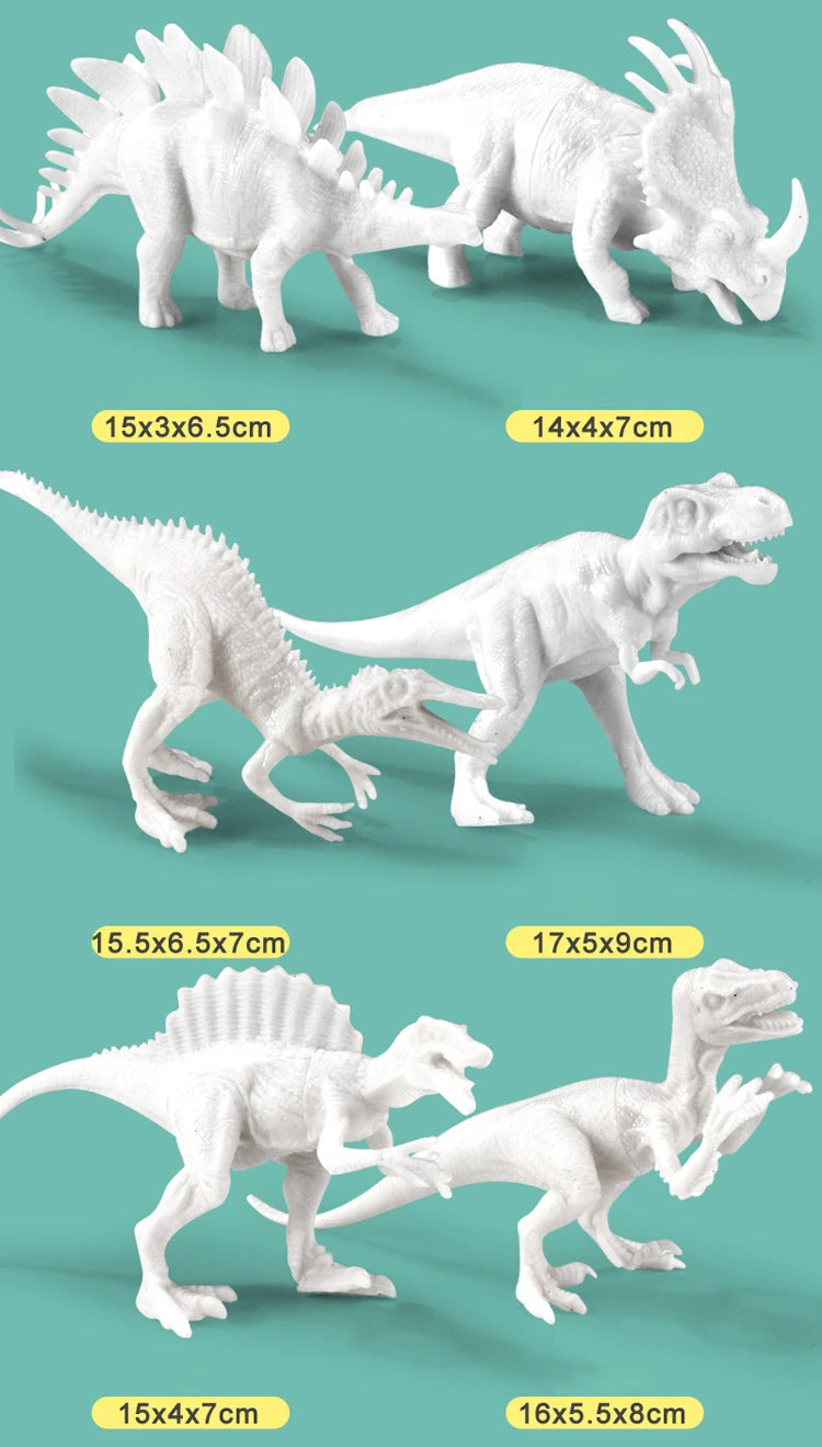 Dinosaur Painting Kit – DIY Dinosaur Art Set with Paints for Kids