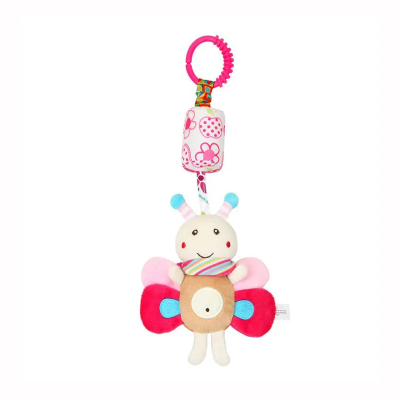Baby Stroller Toy – Plush Animal Hanging Rattle