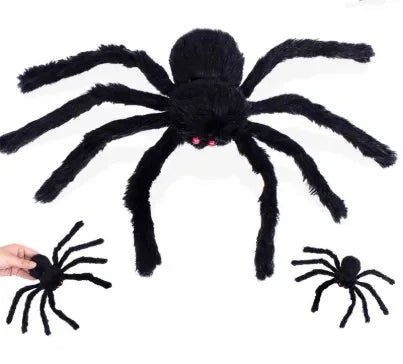 Giant Halloween Spider Outdoor Decoration – Large Spider Web