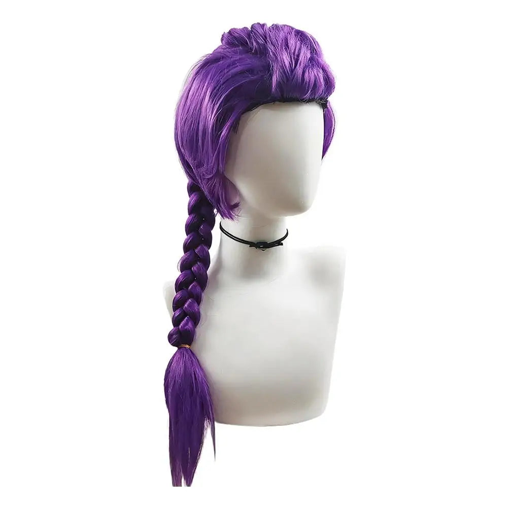 Children’s Halloween Wig Purple Long Braid