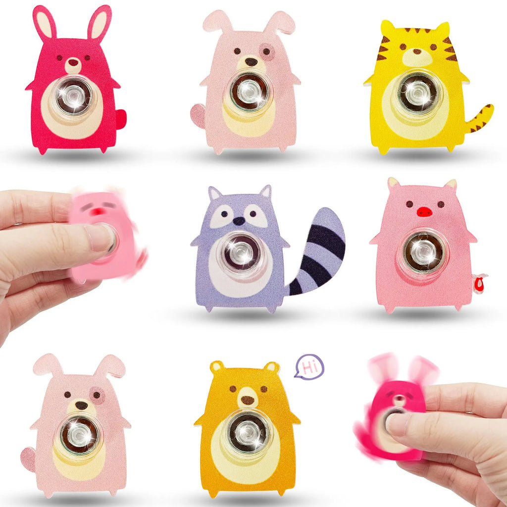 6PCS Fingertip Gyro Toy – Animal Fidget Spinners