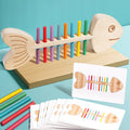 Color Matching Balance Toy – Montessori Wooden Learning Game for Kids